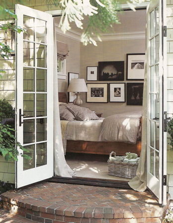 Bedroom french doors